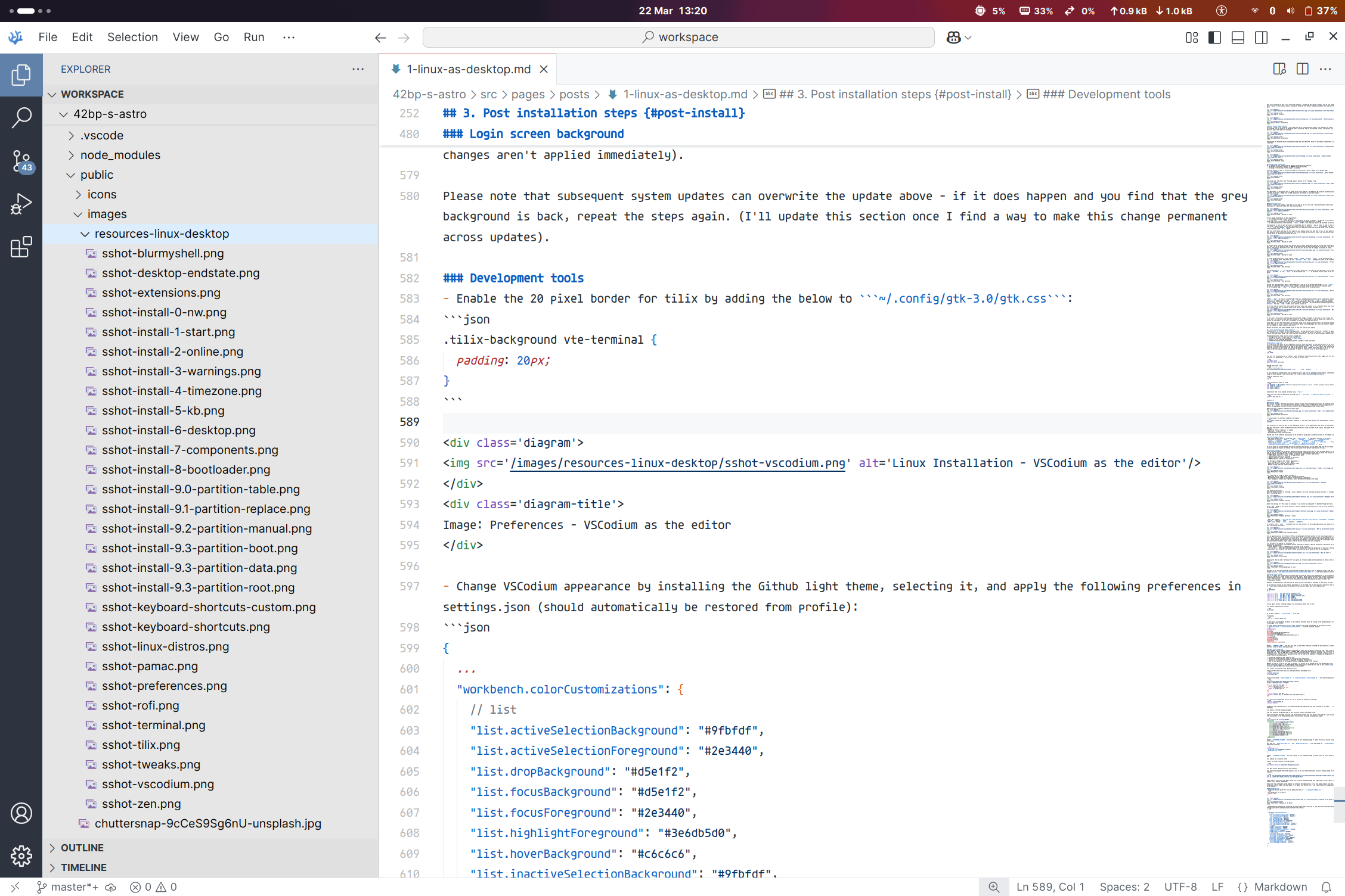 Linux Installation - VSCodium as the editor